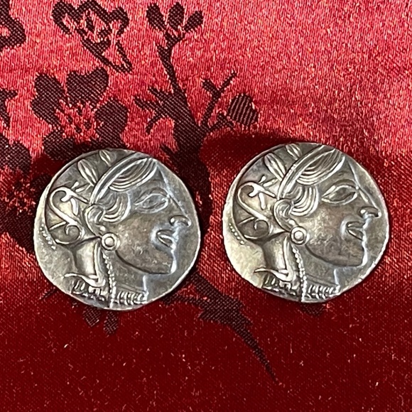 Owl Coin. Greek Talisman. Athena &  Owl - Picture 2 of 6